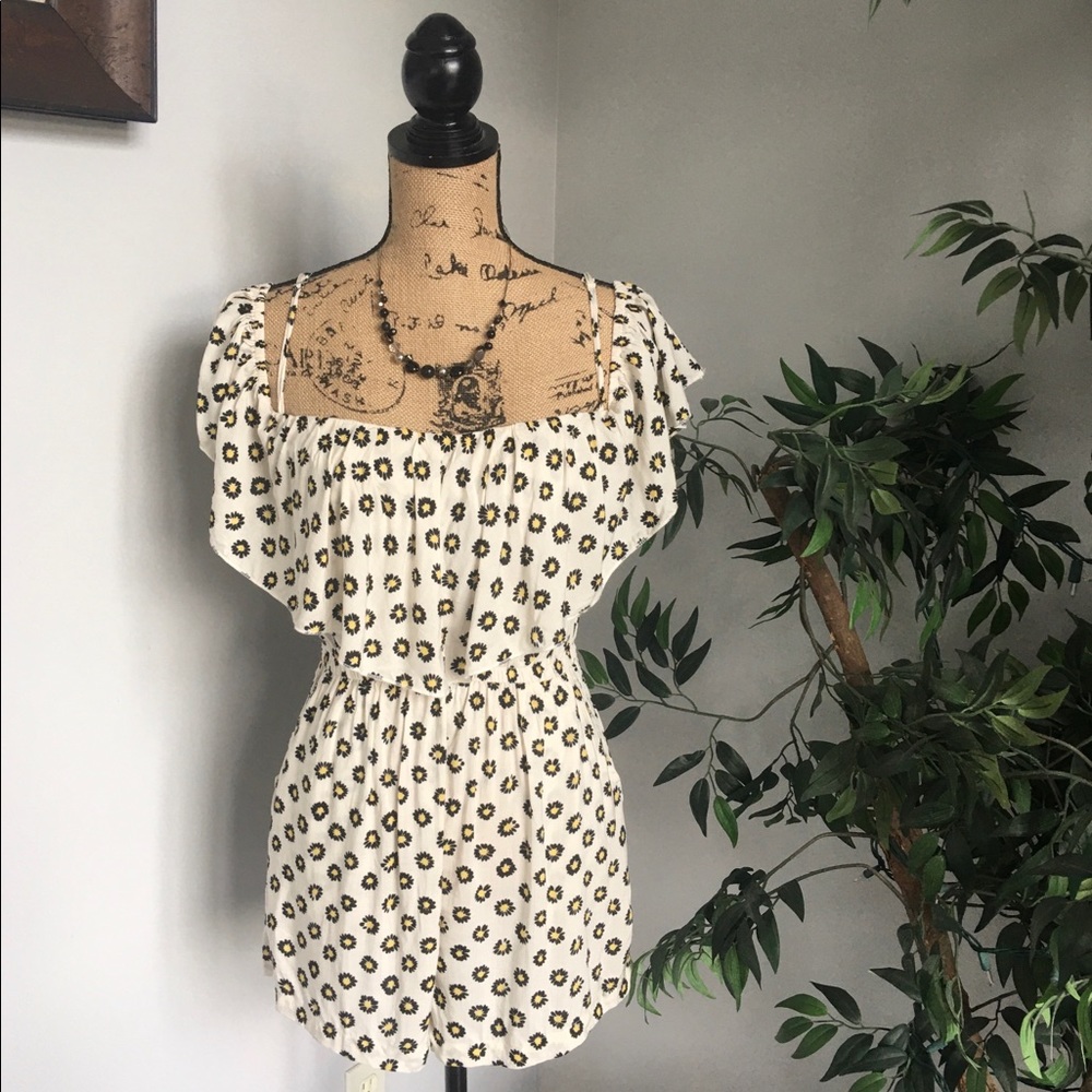 Paper Heart Ivory Romper